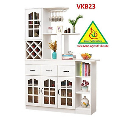 Quầy bar mini kết hợp tủ rượu VKB23 ( không kèm ghế) - Nội thất lắp ráp Viendong Adv
