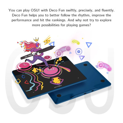 Bảng Vẽ Điện Tử XP-Pen Deco Fun L 10X6.27 inch Android Hỗ Trợ Cảm ứng Nghiêng kèm Bút Vẽ Không Sạc P01 - Hàng Chính Hãng - Red