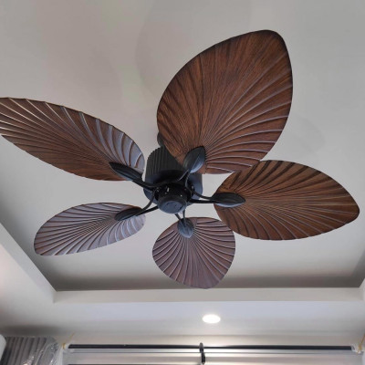 Quạt trần cánh lá không đèn - quạt trang trí - quạt cho bốn mùa