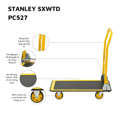 Xe Đẩy Tay 4 Bánh (Có Thể Gấp Gọn) Stanley PC527
