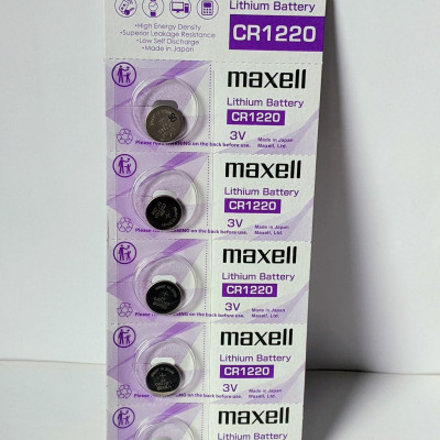 Pin chính hãng Maxell CR1220 Lithium 3V - Made In Japan dành cho đồng hồ, máy tính, smartkey, thiết bị điện tử...