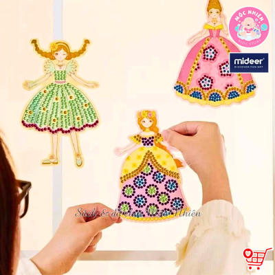 Bộ trang điểm thiết kế thời trang tổng hợp Mideer 3 trong 1 - Princess Fantasy Makeup - Dành cho bé gái từ 3 tuổi