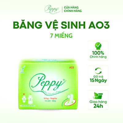 Băng Vệ Sinh AO3 Ngày Và Đêm, Siêu Thấm, Siêu Mỏng Nhẹ, Mặt Lưới, Có Cánh (7 Miếng)