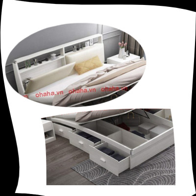 GIƯỜNG NGỦ CAO CẤP CREAMY WHITE OHAHA