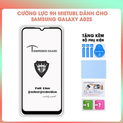 [Miếng dán màn hình] Kính Cường Lực 9H Mietubl Full Màn Hình Dành Cho Samsung Galaxy A02s- Hàng Chính Hãng