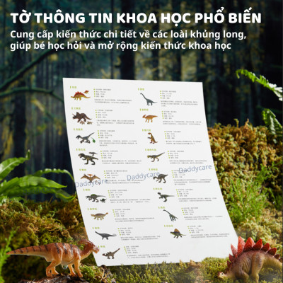 Mô hình khủng long mini cao su mềm 24 con Mideer Dinosaur Toys Set, jurassic world  T-rex spinosaurus