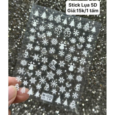 Sticker Dán Móng 5D Sticker Lụa Cao Cấp 5D Miếng Giấy Dán Móng Tay Làm Nail Nữ Women