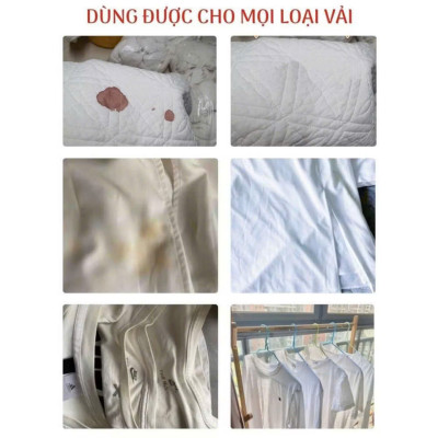 Dung dịch Tẩy trắng quần áo cao cấp X5000 Plus - Tẩy được cả các loại quần áo màu, không gây hại da tay, khử sạch mùi hôi khó chịu, Diệt khuẩn nấm mốc. 
