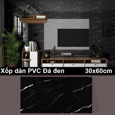 Bộ 5 Tấm Xốp Dán Tường 3D PVC Gỗ Nâu Đỏ 60x30cm Keo Sẵn Dày 2,5mm Cao Cấp, Sang Trọng 