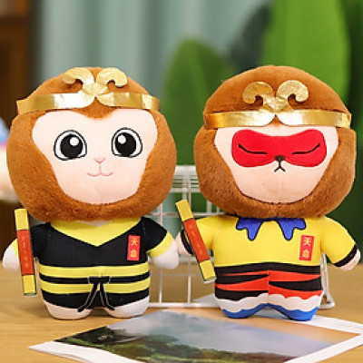 Gấu bông Tôn Ngộ Không (Wukong) dạng chibi siêu dễ thương đáng yêu (23cm) hàng xịn cao cấp loại 1, an toàn cho trẻ nhỏ