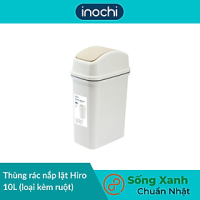 Thùng rác nắp lật Hiro 5L, 10L, 15L (loại kèm ruột) - Giao màu ngẫu nhiên