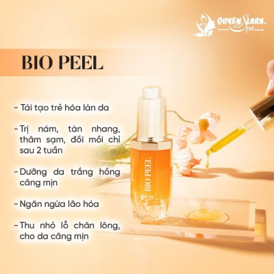 BIO PEEL Serum Tái Tạo Da 30ml Quyên Lara, Hỗ Trợ Nám, Tàn Nhang, Đồi Mồi, Thâm Sạm, Ngừa Lão Hóa