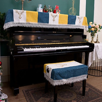 Khăn phủ đàn piano chống bụi chống xước phong cách Châu Âu cổ điển sang trọng - Hàng chính hãng