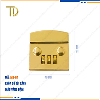 Khóa số túi xách, Khóa 3 số túi xách cao cấp công nghệ mạ điện độ bền 5-8 năm