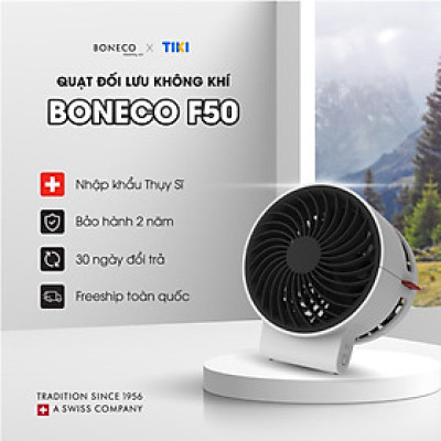 Quạt Cá Nhân BONECO F50; Cổng Cắm USB Tiện Lợi, Sử Dụng Thuận Tiện Trên Bàn Làm Việc, Xe Đẩy Trẻ Em, Hay Mang Theo Khi Du Lịch- Hàng Chính Hãng
