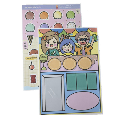 Combo 2 Bộ Tranh Tương Tác Cô Tiên Xanh: Mát Lạnh Ngày Hè