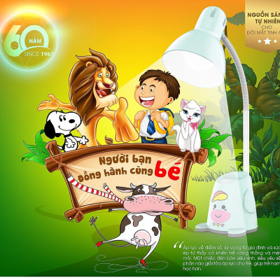 Đèn bàn Bảo vệ Thị lực chính hãng Rạng Đông Model: RD-RL-24.V2 5W