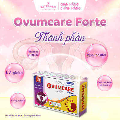 Ovumcare Forte hỗ trợ hiếm muộn, bổ trứng, tăng khả năng thụ thai tự nhiên (30 viên) - Nutramed