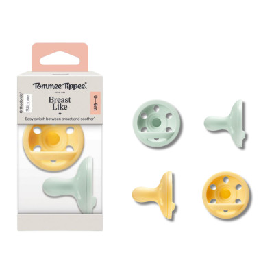 Ty Ngậm Mô Phỏng Ti Mẹ Dành Cho Bé Từ 0 - 6 Tháng, 6 - 18 Tháng (Vỉ Đôi, Tách Lẻ)