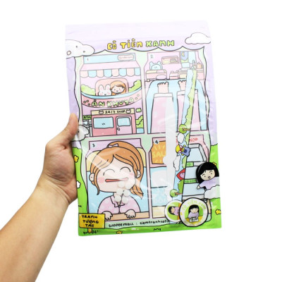 Bộ Tranh Tương Tác Cô Tiên Xanh - Ăn Khuya