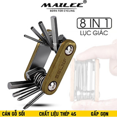 Lục Giác Sửa Chữa Xe Đạp Đa Năng ESL-81, Nhỏ Gọn, Gấp Gọn, 8 Trong 1, Chất Liệu Thép 43 Không Gỉ, Dùng Cho Xe Đạp - Mai Lee