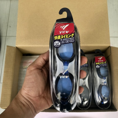 Kính bơi Nhật Bản hiệu VIEW V500S BLBK Chống Tia UV Chống Sương Mù (Xanh Đen) - Hàng chính hãng 100% sản xuất tại Nhật Bản
