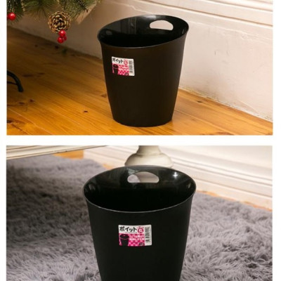 Thùng rác văn phòng tròn 5.5 lít, màu sắc với gam màu tối giản cho không gian thêm phần sang trọng - nội địa Nhật Bản 