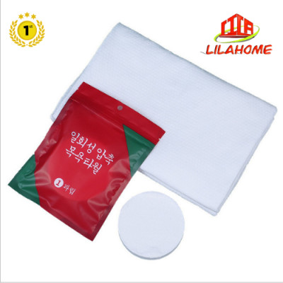 Khăn Tắm Nén Du Lịch Tiện Lợi Dùng 1 Lần 70*100cm, Bao Bì Đỏ - Chính Hãng