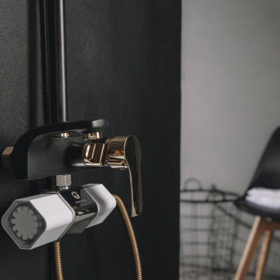 Máy lọc nước vòi sen iJoie, bộ lọc nước chậu rửa mặt, công suất lọc nước cao, thiết bị lọc nước phòng chống khô da. Hàng chính hãng AquaHandy