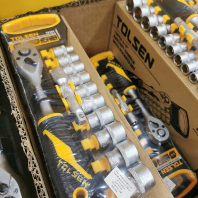 BỘ 12 CHI TIẾT ĐẦU TUÝP TỰ ĐỘNG 3/8 INCH TOLSEN 15151 - HÀNG CHÍNH HÃNG