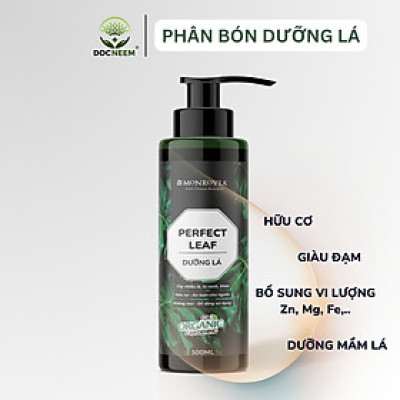 Phân bón DƯỠNG LÁ MONROVIA hữu cơ giúp lá xanh mướt, tươi tốt dành cho cây cảnh, dung tích 500ml