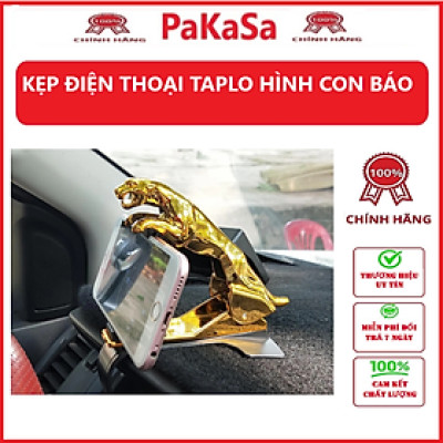 Kẹp Điện Thoại Gắn Trên Taplo  Xe Hơi Hình Con Báo - Hàng chính hãng 
