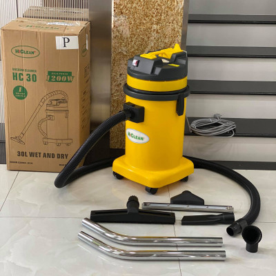 Máy hút bụi khô và ướt HiClean HC30P (thùng nhựa ABS cao cấp, dung tích 30L) - Hàng chính hãng