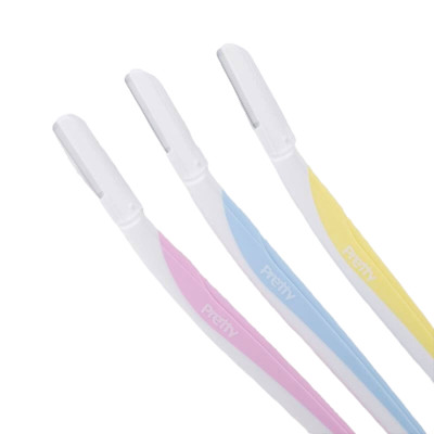 Dao Cạo Lông Mày Cán Dài Lưỡi Thép Không Gỉ Kai Pretty 00188