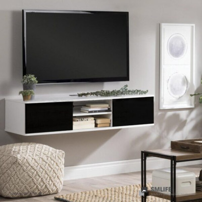 Kệ tivi phòng khách treo tường SMLIFE Toto