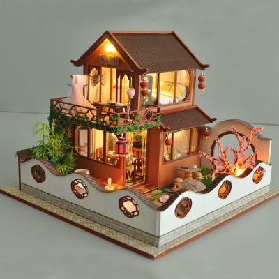 Mô hình nhà búp bê lắp ghép DIY Story of the Peach Blossom Valley TB19