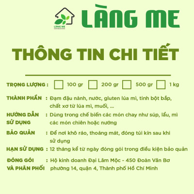 Gà Viên Chay Loại Ngon ( 1 Kg và 5 Kg )  , Thực Phẩm Chay Ngon Thành Phần Tự Nhiên Không Chất Bảo Quản Không Biến Đổi Gen Sườn Non Chay Làng Me