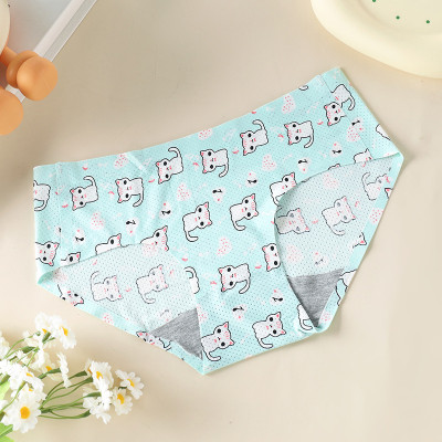 Combo 5 Quần Lót Nữ Su Thông Hơi Họa Tiết Mã 7033 – Mát Lạnh, Thoáng Khí, Phong Cách