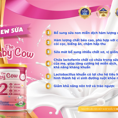 Combo 3 lon Sữa Non The Baby Cow 2 (900gr)