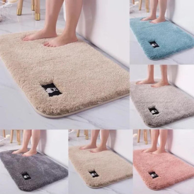 Thảm Lau Chân Nhà Tắm Phòng Khách Cao Cấp Chống Trượt Phần Lông - Giao mầu ngẫu nhiên