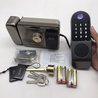 Khóa thẻ từ - 2 mặt vân tay SAFARI SG G02 - Ngôn ngữ Tiếng Anh/  Việt (tùy chọn)