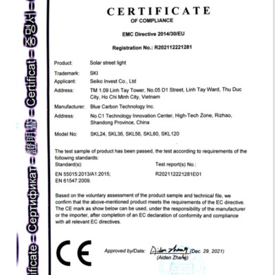 Đèn năng lượng mặt mặt trời SKI-SKL36W