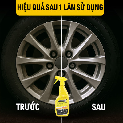 Xịt Làm Sạch Mâm & Vỏ Xe FORMULA 1 615264 680ml Đánh Bay Bụi Phanh Sáng Bóng Tức Thì - Nhập Khẩu Chính Hãng