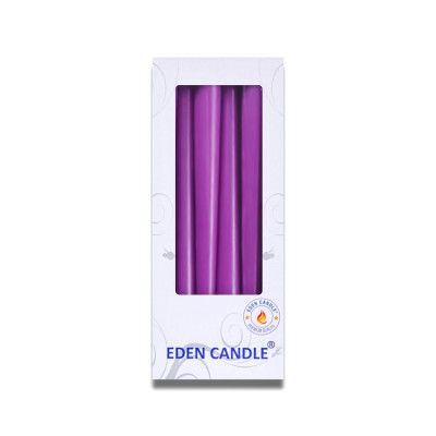 Hộp 6 Nến Thơm Taper Eden Candle FTRAMART EDC2331 (25cm) - Tím