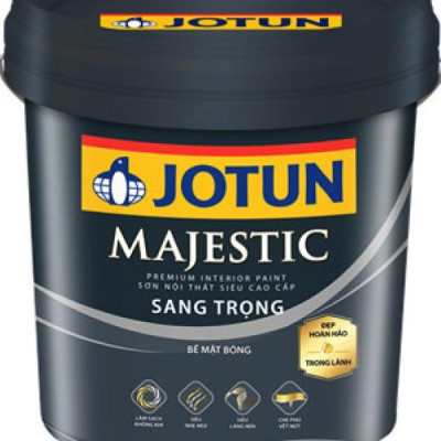 Sơn tường trong nhà cao cấp Jotun Majestic 15L Bóng sang trọng (Sơn nội thất cao cấp)