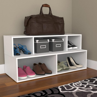 Kệ giầy đẹp gỗ MDF thiết kế tiện dụng SMLIFE Rashida