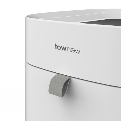 Thùng Rác Thông Minh TOWNEW T AIR LITE (WHITE) - Tự động đóng gói và thay túi rác - Bản Quốc Tế - Hàng Chính Hãng