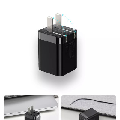 Baseus Super Si Pro Bộ sạc USB C có thể gập lại 20W nhỏ gọn và cực bền cổng Type C Sạc nhanh cho iPhone 12 Pro Max Bộ sạc nhanh Samsung Xiaomi iPhone Huawei - Hàng Chính Hãng