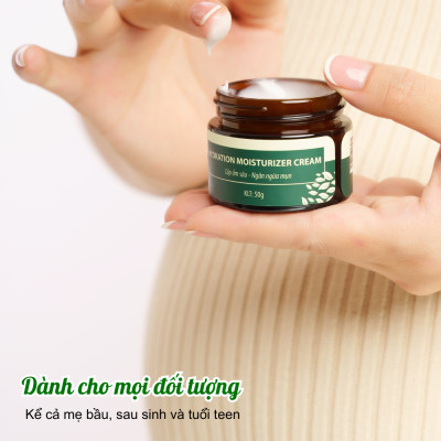 Kem cấp ẩm, dưỡng trắng da và ngăn ngừa mụn Wonmom 50g