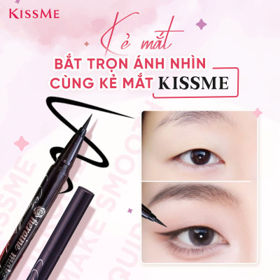 Bút Kẻ Mắt Nước Siêu Chống Trôi Nét Siêu Sắc Mãnh Kissme Heroine Make Smooth Liquid Eyeliner Super Keep (0.1 G)